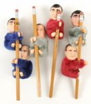 1988-92 Presidential George Bush vs. Michael Dukadkis Memorabilia - Pencil Toppers (23) Buttons Bumper Stickers 