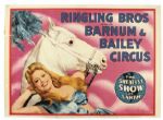 1944 Ringling Bros. Barnum & Bailey 28" x 20" Circus Poster 