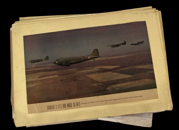 1960-70s Fighter Pilot Oversized Prints (32) & (24) 10 1/2" x 7 1/2" Photos 
