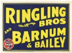 1945 Ringling Bros. and Barnum & Bailey 28" x 21" Poster 