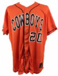 1990s Oklahoma State Game Worn Baseball Jersey (2) & Football Jersey (MEARS LOA) 