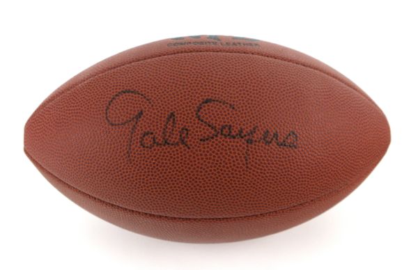 1990s Gale Sayers Chicago Bears Signed Wilson Jr. Football (MEARS LOA)