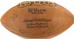 1961 Green Bay Packers Multi-Signed The Duke Football w/11 Sigs. Incl. Paul Hornung Bart Starr Henry Jordan - JSA