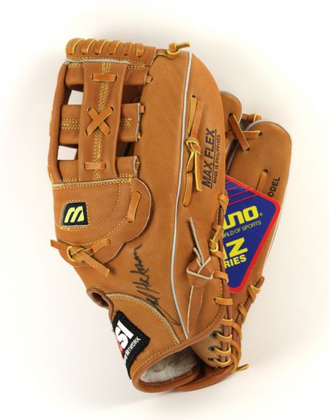1996 CNNSI  Baseball Glove Signed by Fred Hickman & Ticket to Network Debut