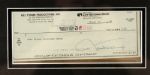 1988 Mel Torme Signed Check Display - JSA 