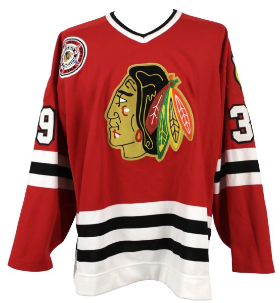 1991 Bob Kellogg Chicago Blackhawks Authentic Jersey w/All Star Game Patch 