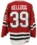 1991 Bob Kellogg Chicago Blackhawks Authentic Jersey w/All Star Game Patch 