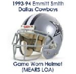 1993-94 Emmitt Smith Dallas Cowboys Game Worn Signed Helmet w/Prova Sticker & JSA (MEARS LOA)