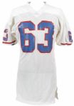 1982 Circa Mike Munchak Houston Oilers Game Worn Rookie Era Jersey w/Team Repairs Hall of Famer (MEARS A10)