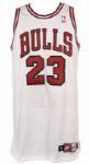 1997-98 Michael Jordan Chicago Bulls Game Worn Jersey - MEARS LOA 