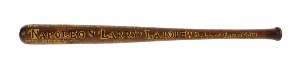 1930s Nap Lajoie Cleveland Naps Career Stat Mini-Bat - American Folk Art