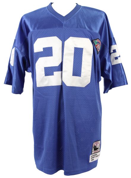 2000s Barry Sanders Signed Detroit Lions Jersey w/Tri-Star Hologram & JSA 
