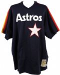Nolan Ryan Houston Astros Signed Throwback Jersey Inscribed "H.O.F. 99"  - JSA 