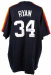 Nolan Ryan Houston Astros Signed Throwback Jersey Inscribed H.O.F. '99  - JSA 