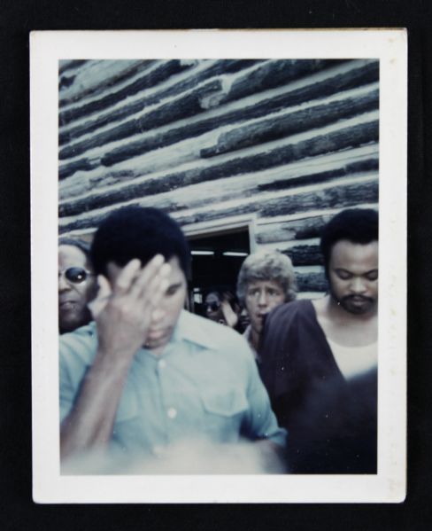 1972 Circa Muhammad Ali Signed 3 1/4" x 4 1/2" Original Photo w/Large Signature on Back - JSA 