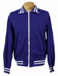 1970s Jim Gilliam Los Angeles Dodgers Game Worn Warmup Jacket (MEARS LOA & Tommy John Signed Letter) 