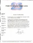 1970s Jim Gilliam Los Angeles Dodgers Game Worn Warmup Jacket (MEARS LOA & Tommy John Signed Letter) 