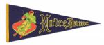 1950s-60s Notre Dame Full Size Pennant 
