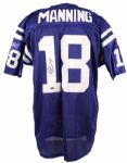 2000s Peyton Manning Indianapolis Colts Signed Jersey w/Mounted Memories Hologram - JSA 