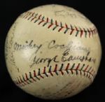 1929 Philadelphia A's Team Signed OAL (Barnard) Baseball w/16 Sigs. Incl. Jimmie Foxx Eddie Collins Al Simmons Max Bishop  World Champions - JSA 