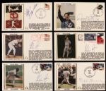 1980s-90s Signed First Day Cover Lot of 38  Signed & 11 Unsigned Incl. Emmitt Smith Cal Ripken(2) Nolan Ryan (3) Don Drysdale - JSA 