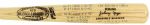 1990s Johnny Mize New York Yankees Signed Career Accomplishments Bat (MEARS LOA) 
