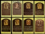 1980s-90s Signed Yellow Hall of Fame Postcard Collection - Lot of 33 w/Carl Hubbell Jocko Conlon McCovey Edd Roush Rube Marquard Travis Jackson - JSA 