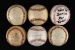 1980s Lot of 12 Signed Baseballs One With Cal & Bill Ripken Steve Howe & 1949 South Atlantic League Signed Baseball - JSA 