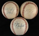 1980s Lot of 12 Signed Baseballs One With Cal & Bill Ripken Steve Howe & 1949 South Atlantic League Signed Baseball - JSA 