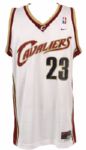 2000s Lebron James Cleveland Cavaliers Signed Authentic Jersey - JSA Sticker 