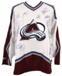 Colorado Avalanche Signed Authentic Jersey /20 Sigs.  - JSA 