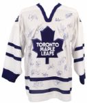 Toronto Maple Leafs Signed Authentic Jersey w/23 Sigs. Incl. Curtis Josephy Doug Gilmour & Mats Sundin  - JSA 