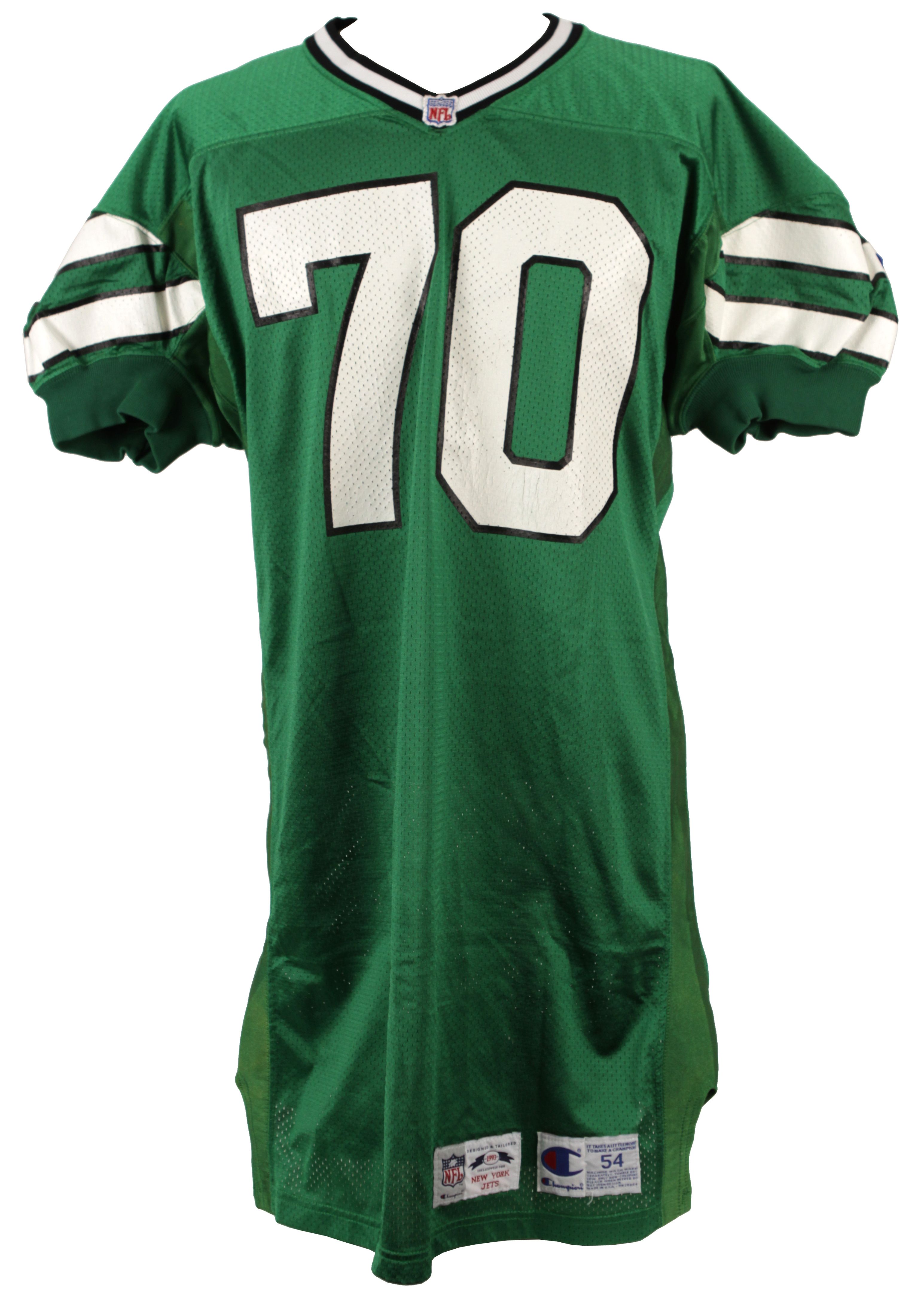 Leonard Marshall Signed New York Blue Football Jersey (JSA) — RSA