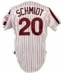 1980s Late Mike Schmidt Philadelphia Phillies Authentic Jersey 