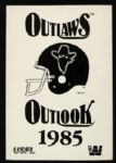 1969-85 Football Media Guide - 1969 Dolphins USFL Arizona Outlaws & 1984 CFL (Lot of 3 Total)
