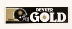 1983-85 Denver Gold USFL Bumper Sticker & Wristband Set MIP (16) 