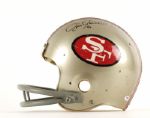 1970s San Francisco 49ers Game Worn Helmet Signed by Jim Plunkett - PSA 