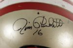 1970s San Francisco 49ers Game Worn Helmet Signed by Jim Plunkett - PSA 
