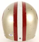 1970s San Francisco 49ers Game Worn Helmet Signed by Jim Plunkett - PSA 