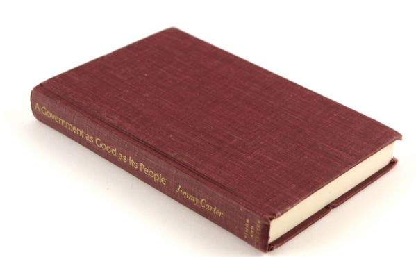 1977 Jimmy Carter Signed A Government as Good as Its People Harcover Book - JSA