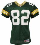 1997 Don Beebe Green Bay Packers Game Worn Jersey Final Season (MEARS LOA)