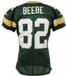 1997 Don Beebe Green Bay Packers Game Worn Jersey Final Season (MEARS LOA)