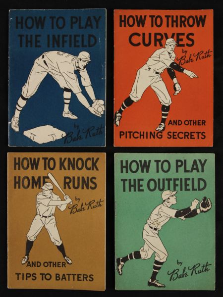 1934 Babe Ruth New York Yankees How To Instructional Book - Lot of 4