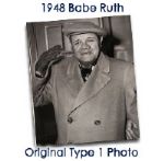 1948 Babe Ruth New York Yankees Original 7" x 8" Photo 