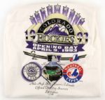 1993 Colorado Rockies Opening Series Ticket Poster Memorabilia Shirts Jacket Cap (Lot of 10)