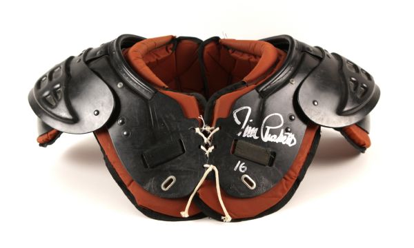 1984 Los Angeles Raiders Game Worn Shoulder Pads Attributed to Jim Plunkett (MEARS LOA)