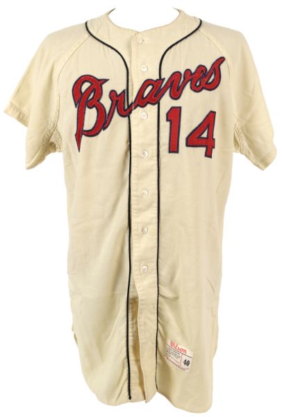 1964 Woody Woodward Milwaukee Braves Game Worn Flannel Jersey (MEARS A7)