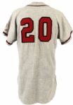 1957 Ray Crone Milwaukee Braves Game Worn Flannel Jersey (MEARS A9.5) 
