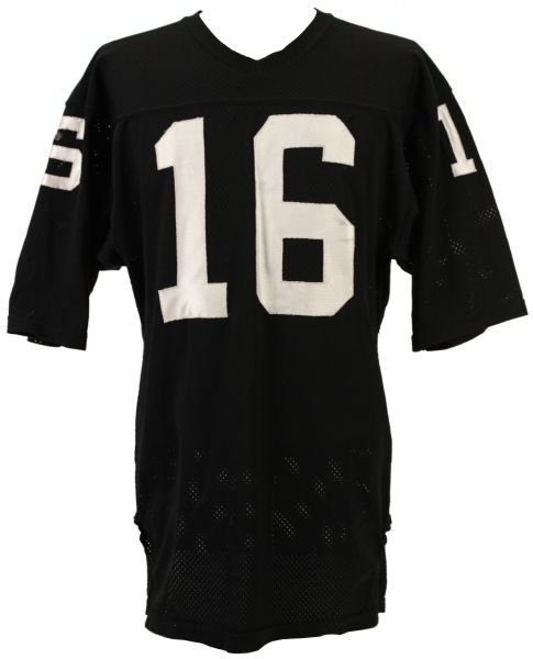 1982-86 Jim Plunkett Oakland Los Angeles Raiders Game Worn Jersey w/Team Repair (MEARS LOA)