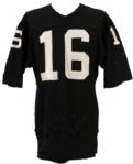 1982-86 Jim Plunkett Oakland Los Angeles Raiders Game Worn Jersey w/Team Repair (MEARS LOA)